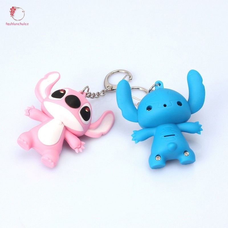 Móc Khóa Hình Lilo Và Stitch Hoạt Hình Có Đèn Led