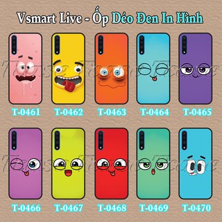 Ốp lưng Vsmart Live dẻo đen in hình My Boo hài hước