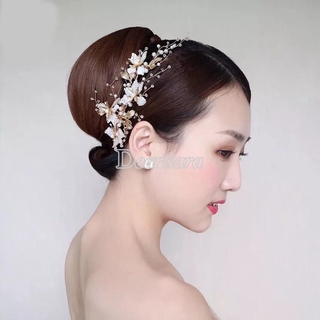 Cài Tóc Đính Đá Sang Trọng Cho Cô Dâu