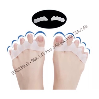 Miếng silicon mang tập ngón định hình các ngón chân không để ngón bị chồng chéo nhau hay vẹo ngón mua 2 đôi đc giảm giá
