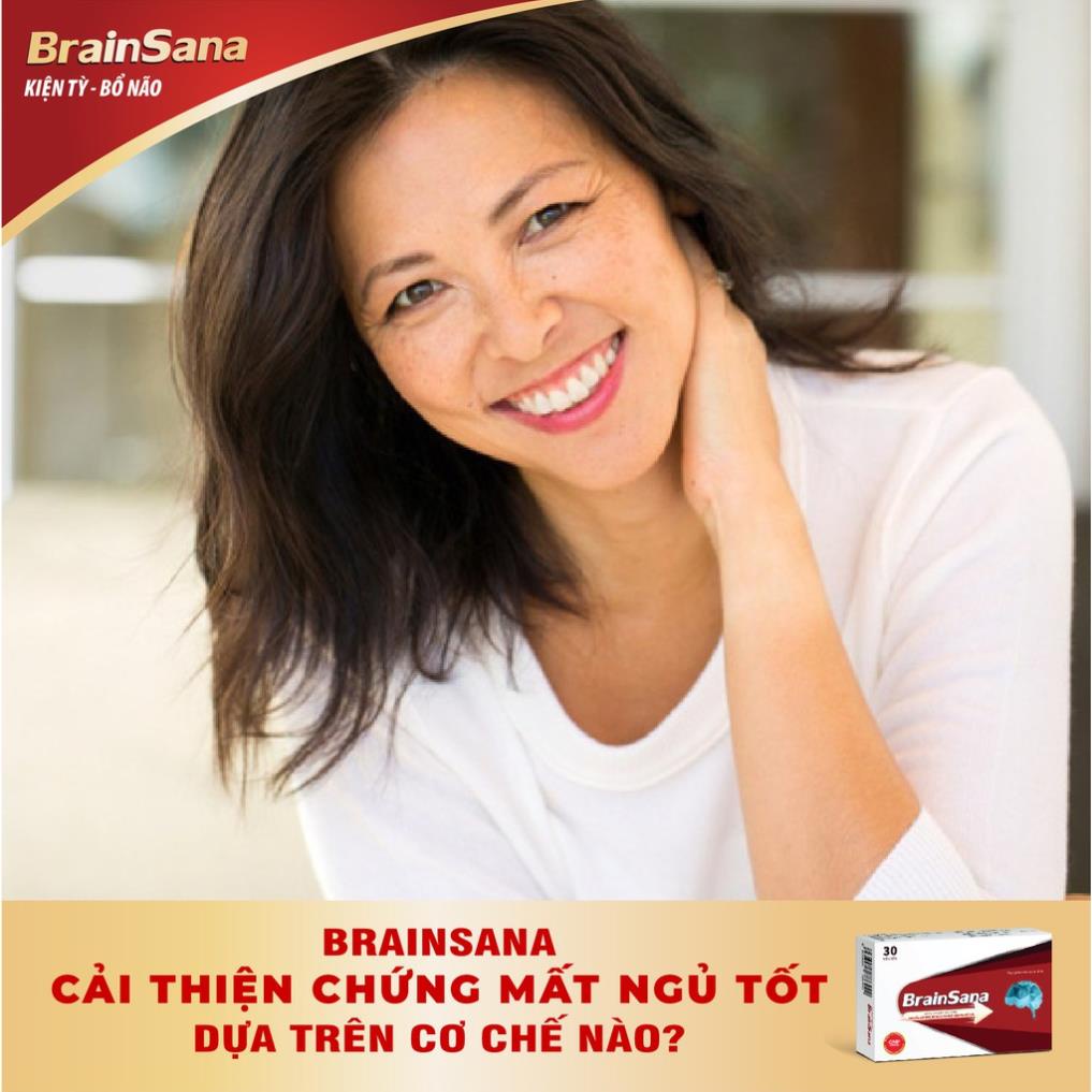 BrainSana – Hoạt huyết dưỡng não, giúp ăn ngon ngủ tốt, giảm đau đầu tiền đình (30 viên)