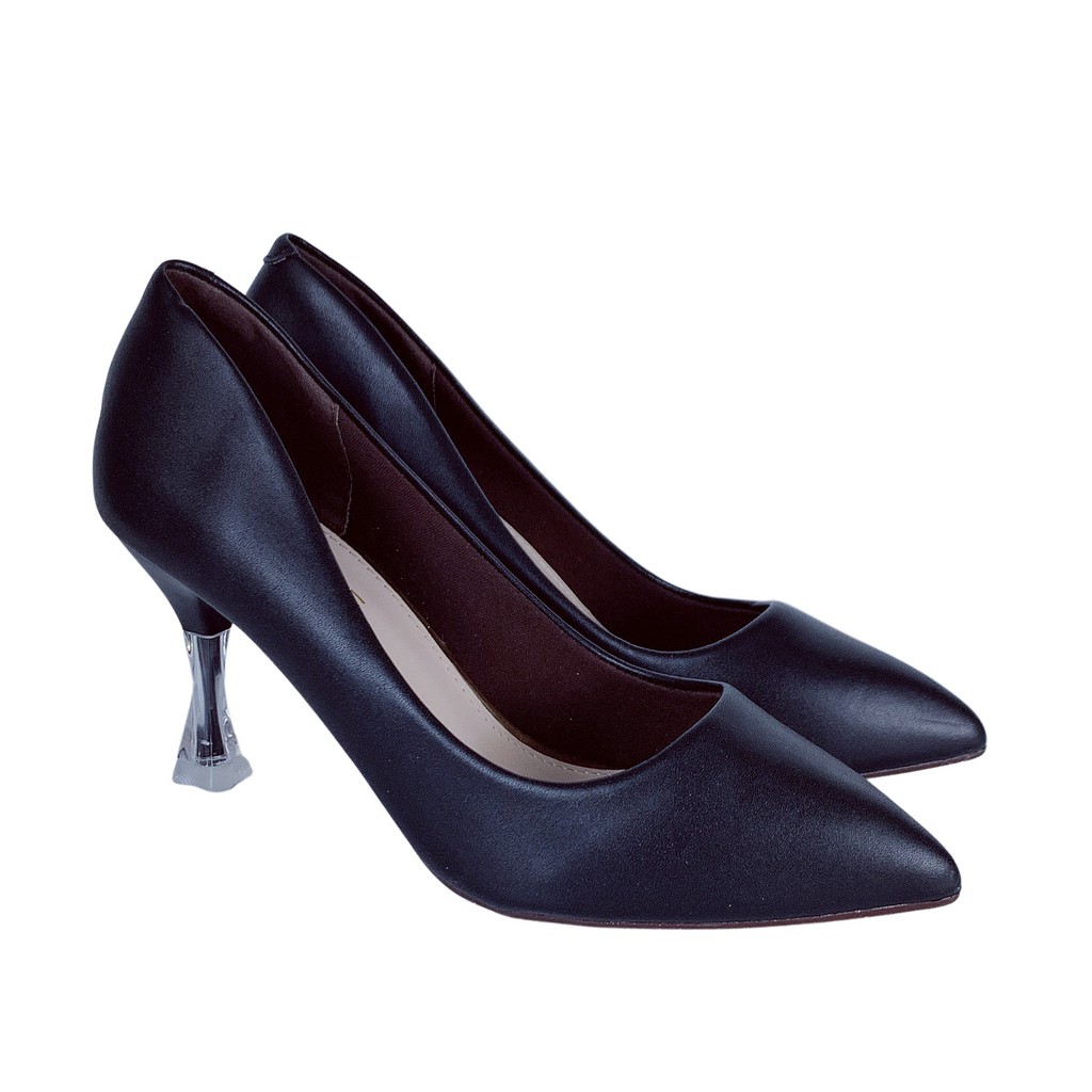 Giày bít cao gót nữ mũi nhọn gót nhọn da mềm cao cấp S30634 - phom dáng trẻ trung thích hợp mọi trang phục.
