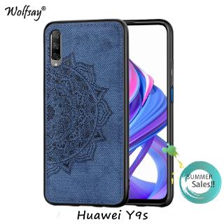 Ốp điện thoại phối vải in hình hoa văn đẹp mắt dành cho Huawei Y9s