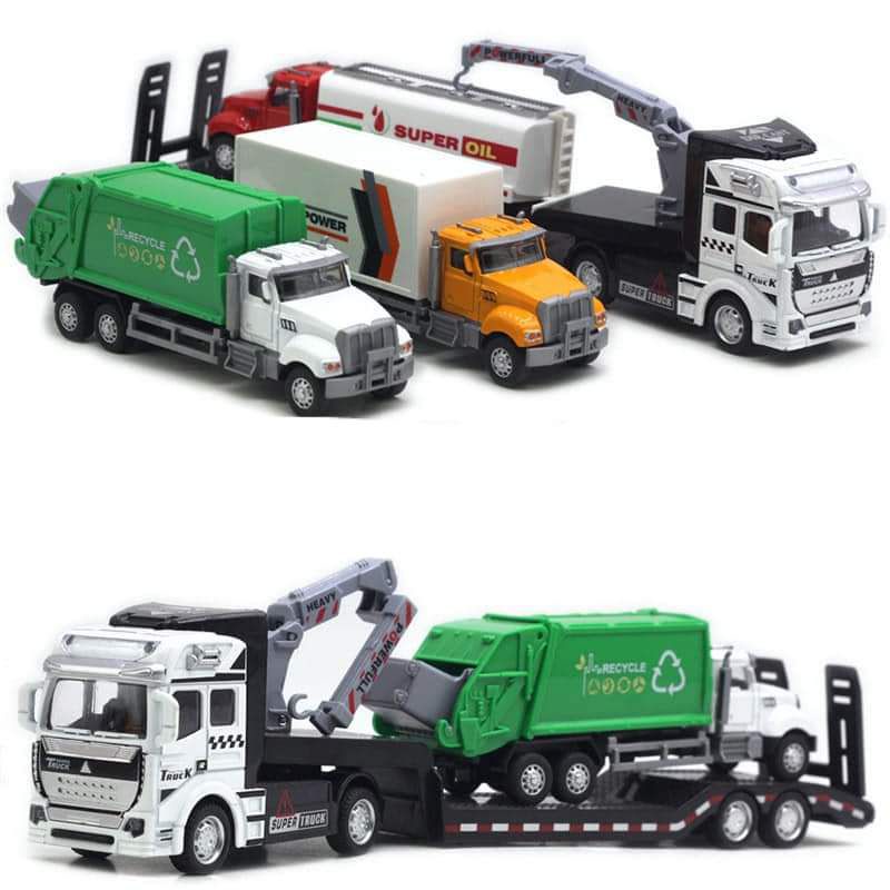 MÔ HÌNH XE CONTAINER CHỞ XE CON CHUYÊN DỤNG