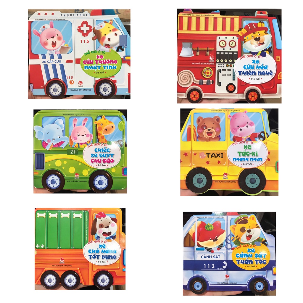 Sách - Combo Thế giới ô tô ( 6 cuốn )