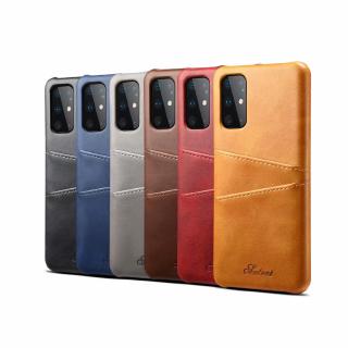 Suteni Ốp lưng điện thoại có khe cắm thẻ dành cho Samsung Galaxy S20 plus/ Samsung Note 10 bao da / Vỏ điện thoại Samsung Note 9 / bao da cổ điển Samsung note 8
