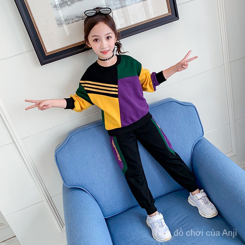 New Autumn Suit Girls Clothing Children Network Red Ocean Gas Children Spring And Autumn, Fashion Sports