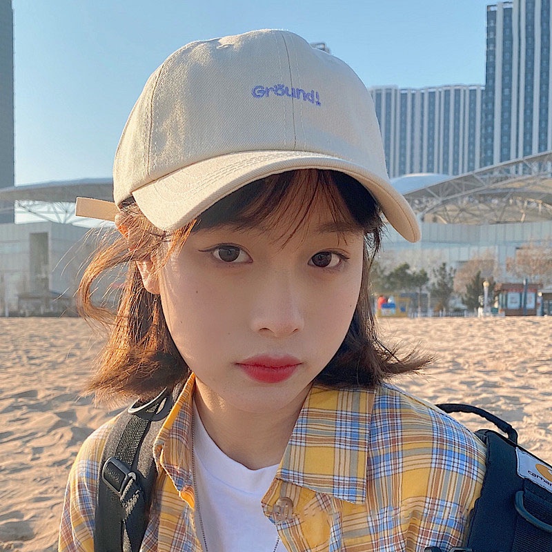 Mũ bóng chày chóp cao bằng cotton phong cách thời trang Hàn Quốc giản dị cho nam và nữ sinh