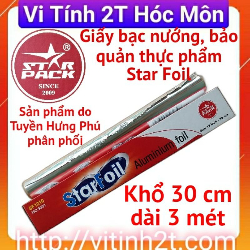 giấy bạc nướng thực phẩm Starfoil R12 khổ 30cm dài 3m