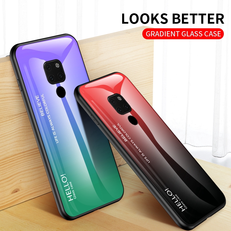 Ốp Lưng Kính Cường Lực Cao Cấp Cho Huawei P30 Pro Mate 20 Pro P30 Mate 20 Lite Honor 20 Pro