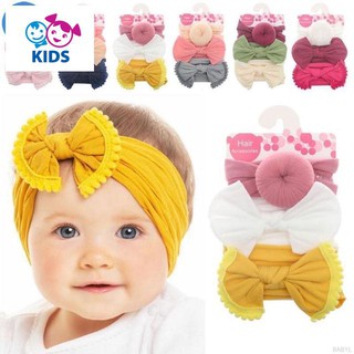 [Lẻ = sỉ siêu rẻ]  Set 3 băng đô, khăn turban thun siêu xinh cho bé