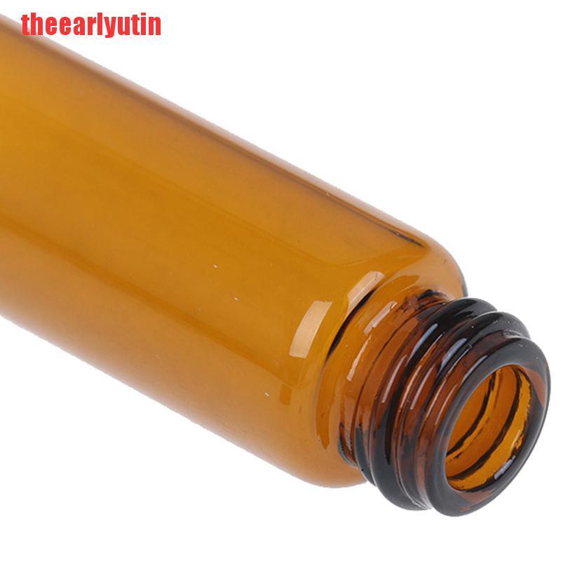 Bộ 10 Lọ Thủy Tinh Mini Màu Hổ Phách 2ml 3ml 5ml Đựng Tinh Dầu