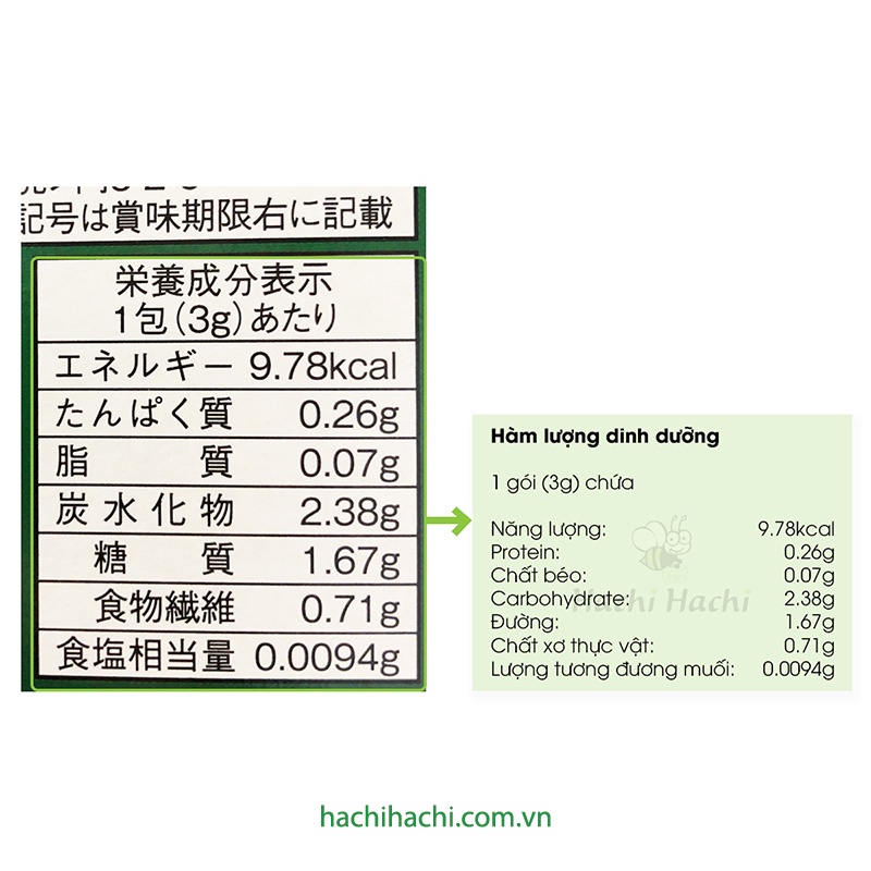 Bột mầm lúa mạch Aojiru rau quả lên men Japan Gals 72g (3g x 24 gói) -  Hachi Hachi Japan Shop