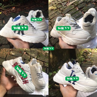 Giày MLB Boston,LA,NY, giày thể thao nam nữ đế tăng chiều cao full box