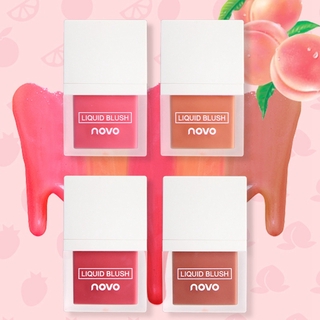 (Hàng Mới Về) Má Hồng Dạng Lỏng Novo 4 Màu Tùy Chọn Dưỡng Ẩm Chống Thấm Nước Lâu Trôi