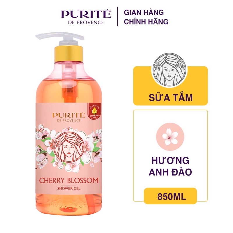 Sữa Tắm Purité Mềm Mịn tinh dầu thiên nhiên