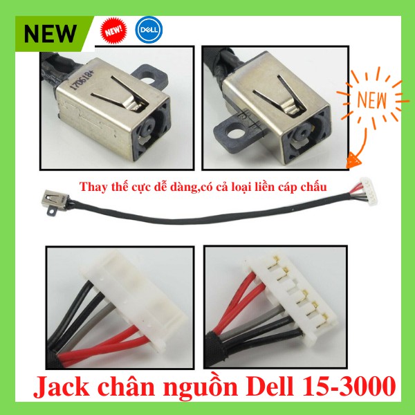 💥SIÊU RẺ💥 Jack Nguồn,Đầu sạc Dell kim nhỏ Inspiron 3458 3558 3541 3542 3551 3552 5758 5555 5455 5545 3467 3567 346 | BigBuy360 - bigbuy360.vn