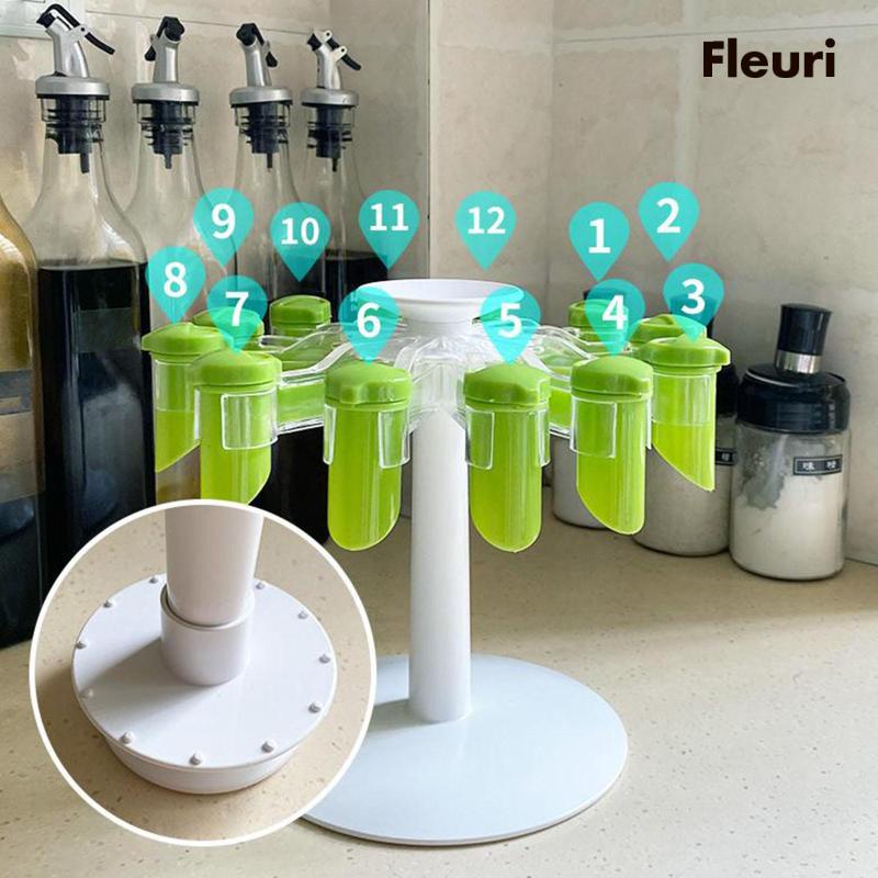 Giá Đỡ Lọ Gia Vị Có Kẹp Gắn Tủ Chén Tiện Dụng