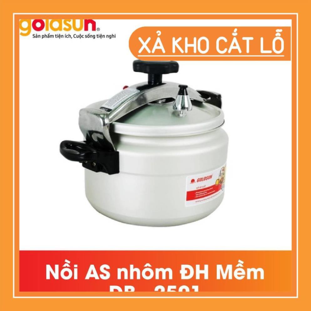 [FREESHIP - XẢ HÀNG] Nồi Áp Suất Cơ 5L GOLDSUN - Chất Liệu Nhôm Điện Hóa- Tỏa Đều Nhiệt- Bền Bỉ - DB2501