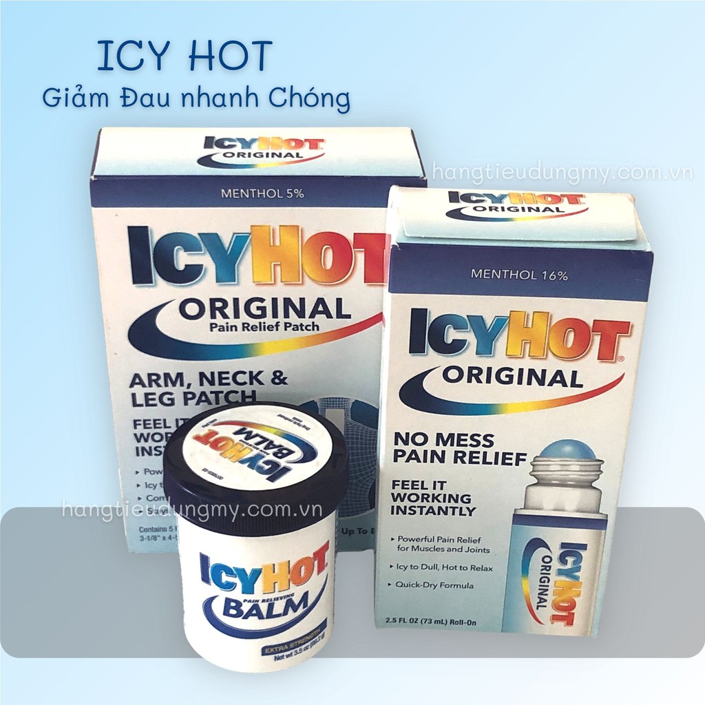 Dầu nóng xoa bóp giảm đau Icy Hot Extra Strength - Hàng Mỹ - Mẫu Mới