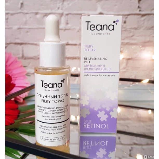 Tẩy tế bào chết hóa học peel da Teana peel blue retinol  giúp da căng mịn sáng da mờ thâm