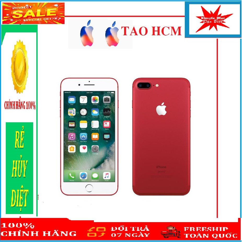 [Chính hãng] Điện thoại iPhone 7 Plus 64GB, Bản Quốc tế, mới 99%, Đủ màu Gold/Hồng/Bạc/Đỏ.