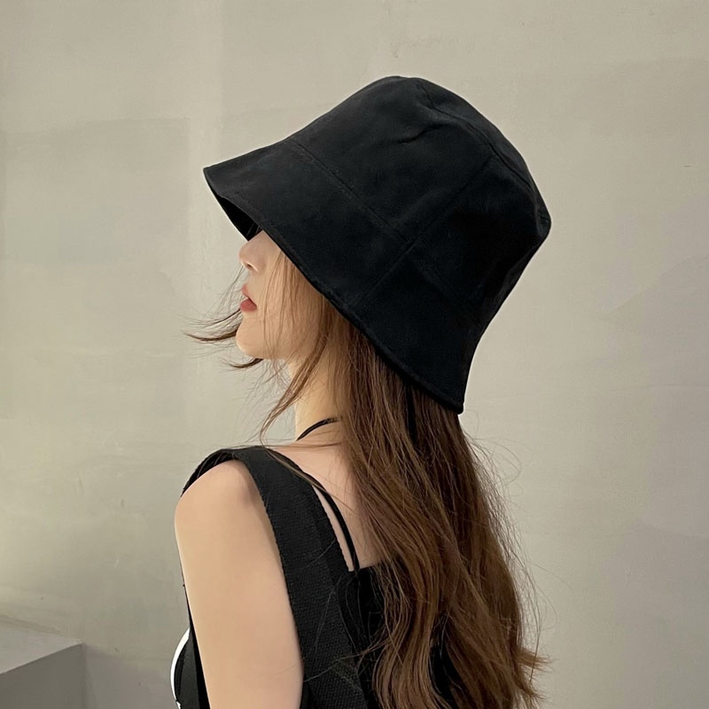 Nón Bucket Che Nắng Che Nắng Tự Động Phong Cách Hàn Quốc Dễ Phối Đồ Cho Nữ