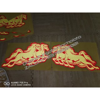 01 Cặp tem dán SONG MÃ phản quang.