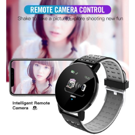 ❤ Đồng Hồ Thông Minh Chống Thấm Nước IP65 Hỗ Trợ Đếm Bước Chân 119 Plus