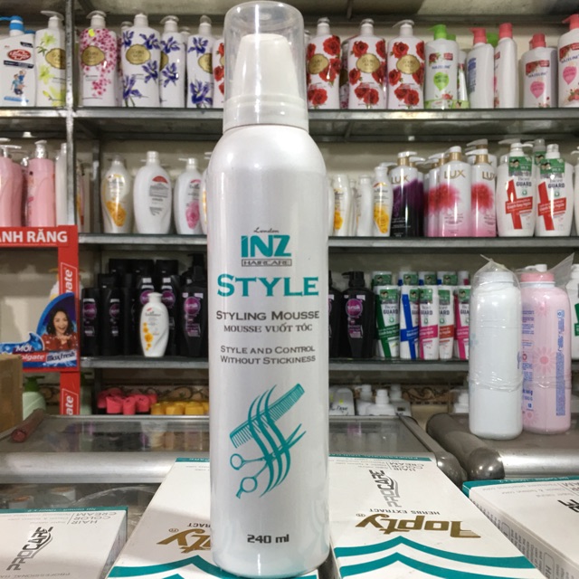 Mousse vuốt tóc INZ 240ml