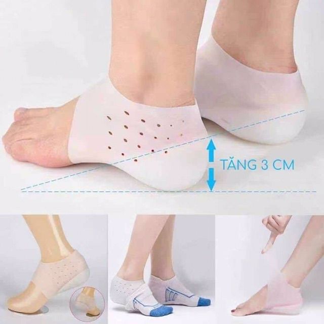 Vớ tăng chiều cao tàng hình, tất silicon tăng chiều cao (1 đôi )