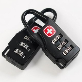 Ổ KHOÁ MÃ SỐ MINI DU LỊCH HÌNH CHỮ THẬP Dùng khoá hành lý, vali,ba lô, cặp táp, tủ đồ cá nhân... (2 màu)