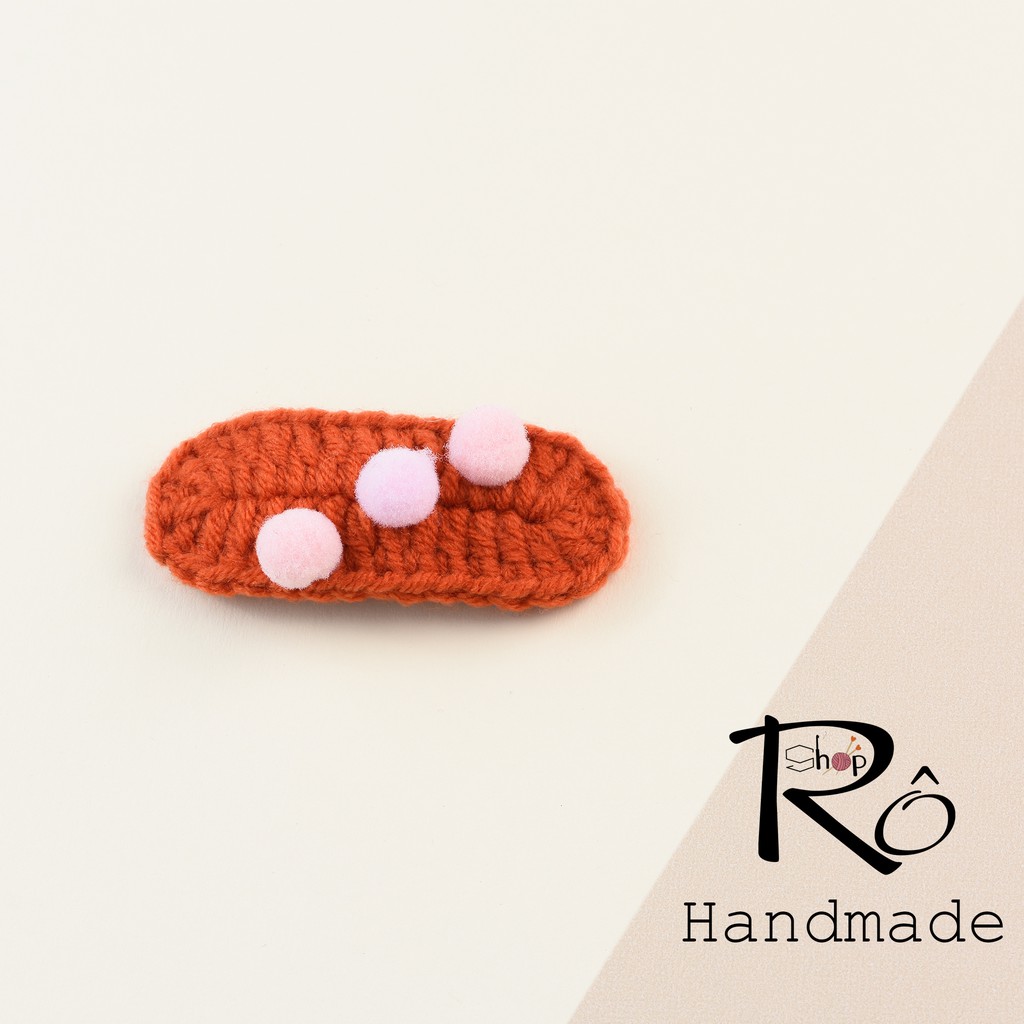 Kẹp tóc len Handmade đẹp, cặp tóc pom pom mini độc lạ nhiều màu cho bé gái siêu xinh [Hàng sẵn- Ảnh thật]