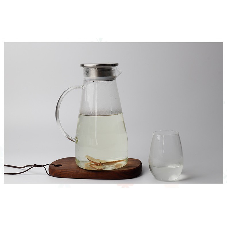 Bình Đựng Nước Đẹp Thủy Tinh Chịu Nhiệt Cao Cấp Chính Hãng Dlicsy JYW94 Dung Tích 1500ml