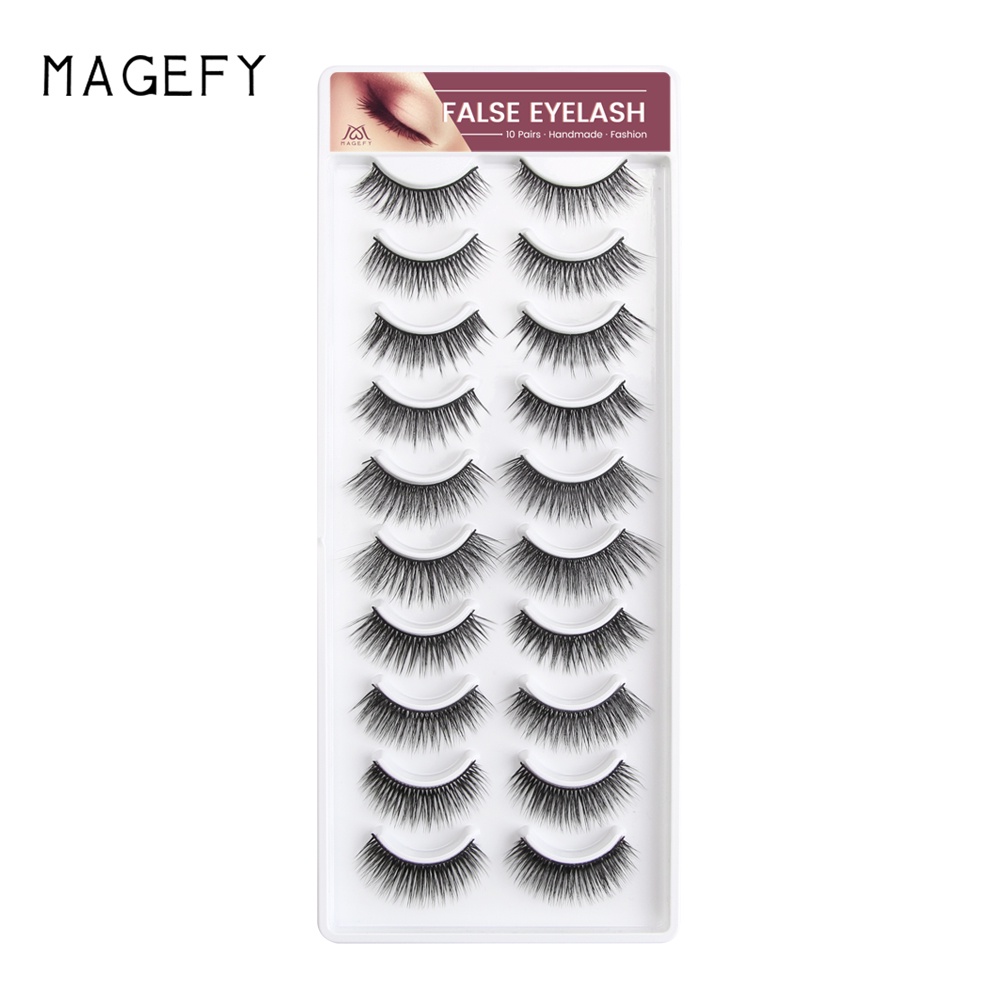 Bộ 10 cặp lông mi giả MAGEFY 3D
