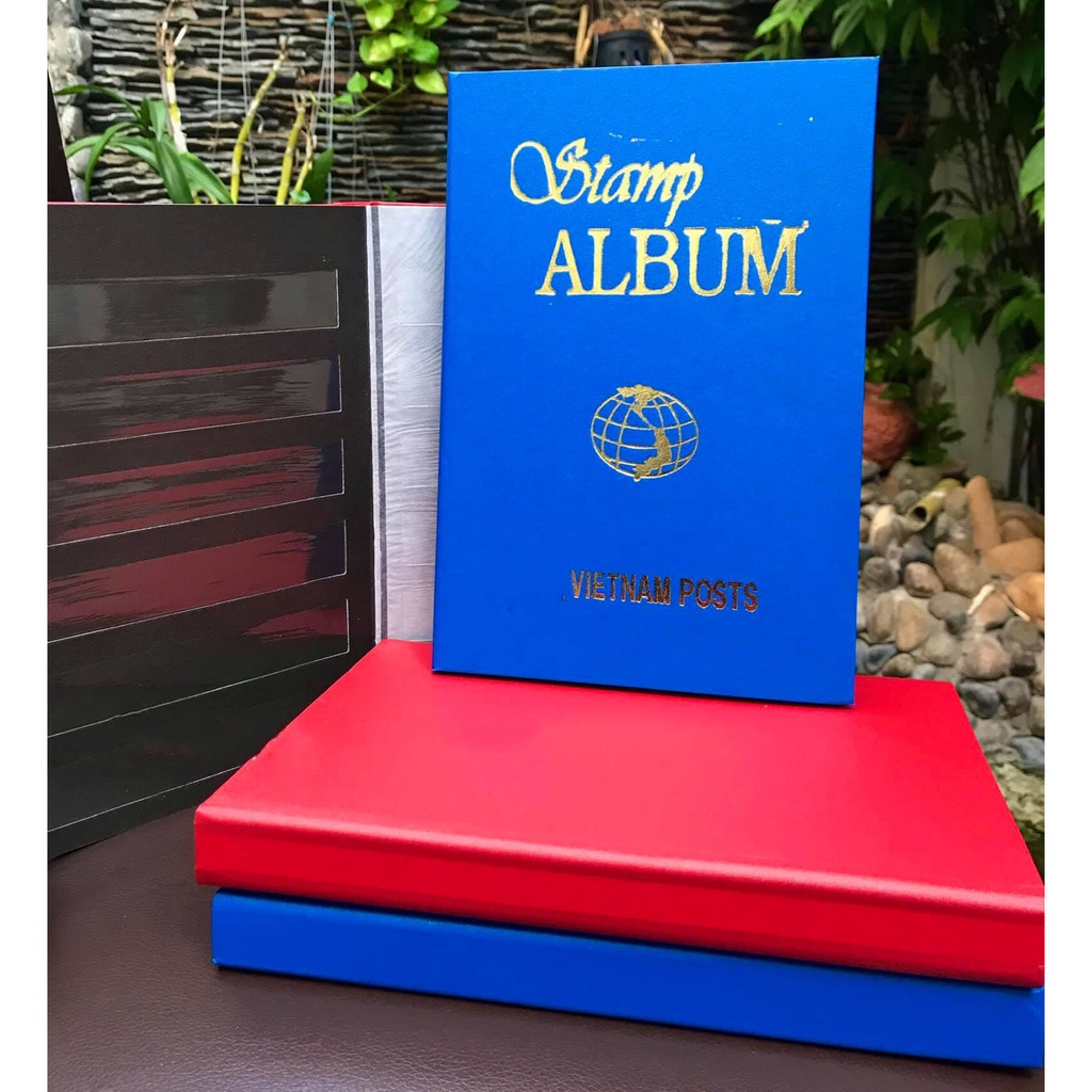 Album Lớn đựng 500 con Tem có phơi kèm sẵn của Việt Nam