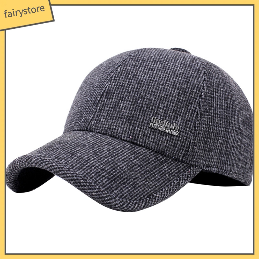 Mũ Lưỡi Trai Phối Lông Thú Cho Nam Giới