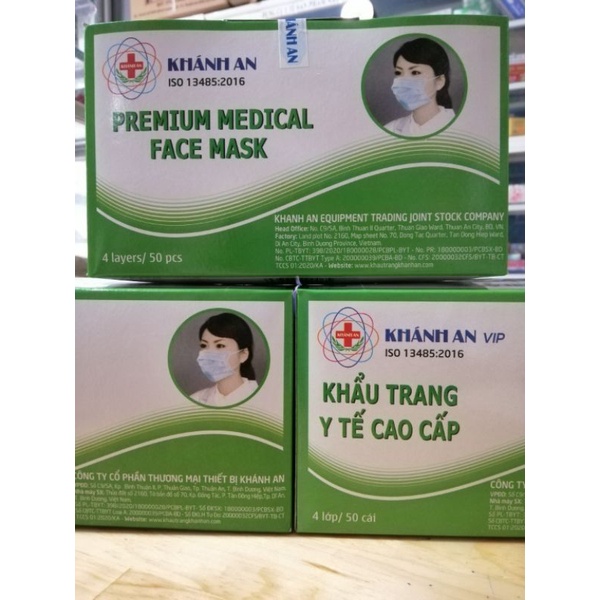 Khẩu trang y tế 4 lớp KHÁNH AN - loại 1