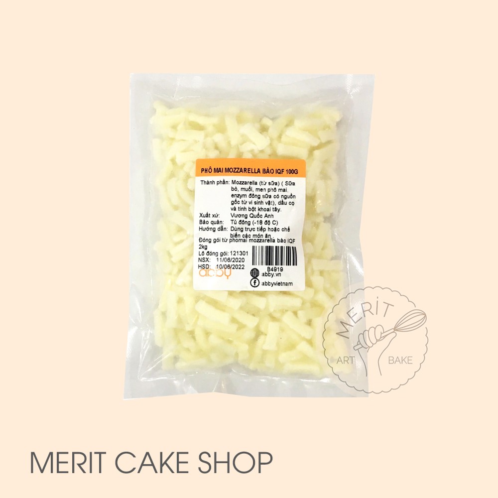 Phô mai mozzarella bào IQF