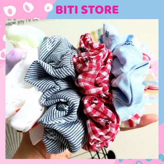 Dây cột tóc vải scrunchies đa dạng mẫu biti ctp01