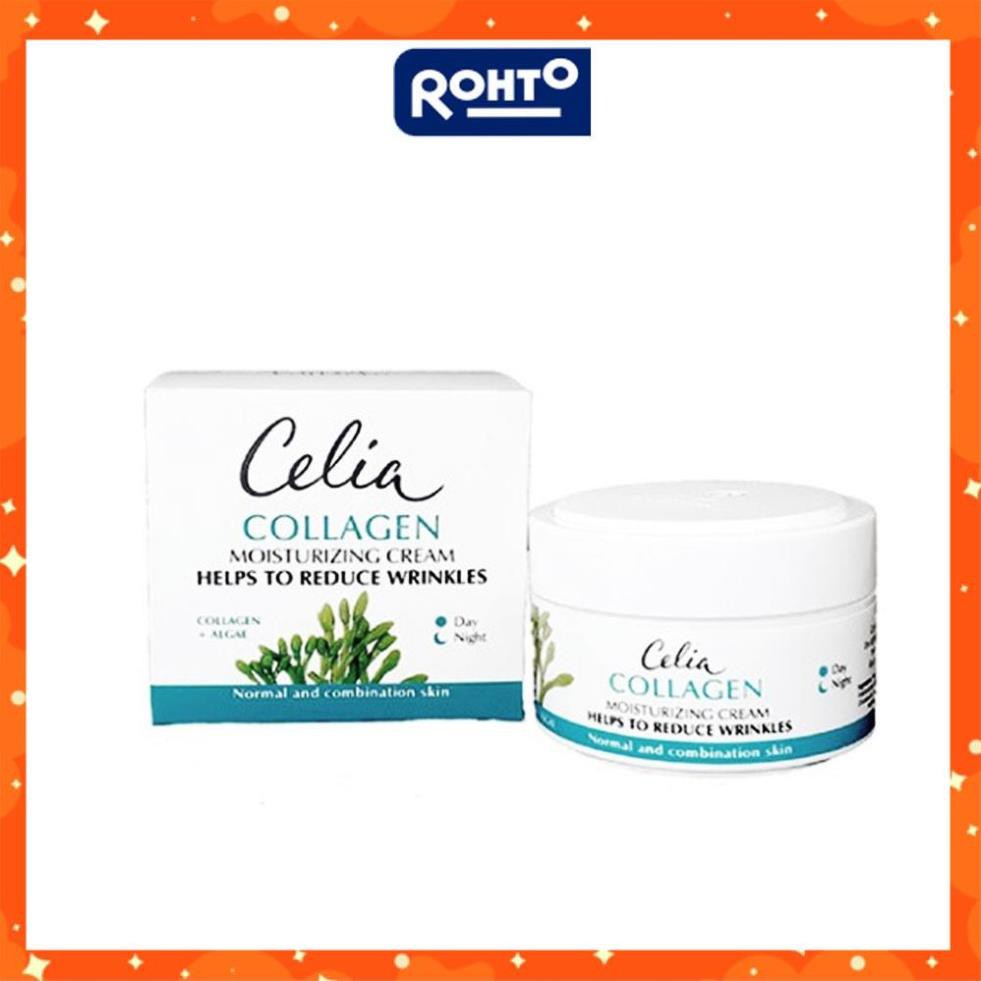 Kem dưỡng ẩm Celia Collagen Moisturizing Face Cream làm căng da chống nhăn ngăn ngừa lão hóa - 50ML Rohto