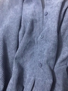 Áo sơ mi Nhung Tăm Oversize ( Có ảnh thật )