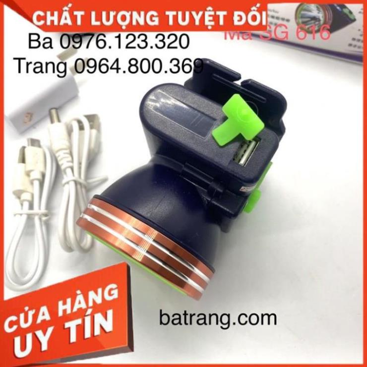 Đèn pin đội đầu siêu sáng SG616 có hiển thị phần trăm pin lh 0964.800.369