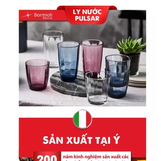 [ĐỦ MÀU - ITALIA] Bộ 6 Ly thủy tinh Pulsar 30.5 cl (Bormioli Rocco)