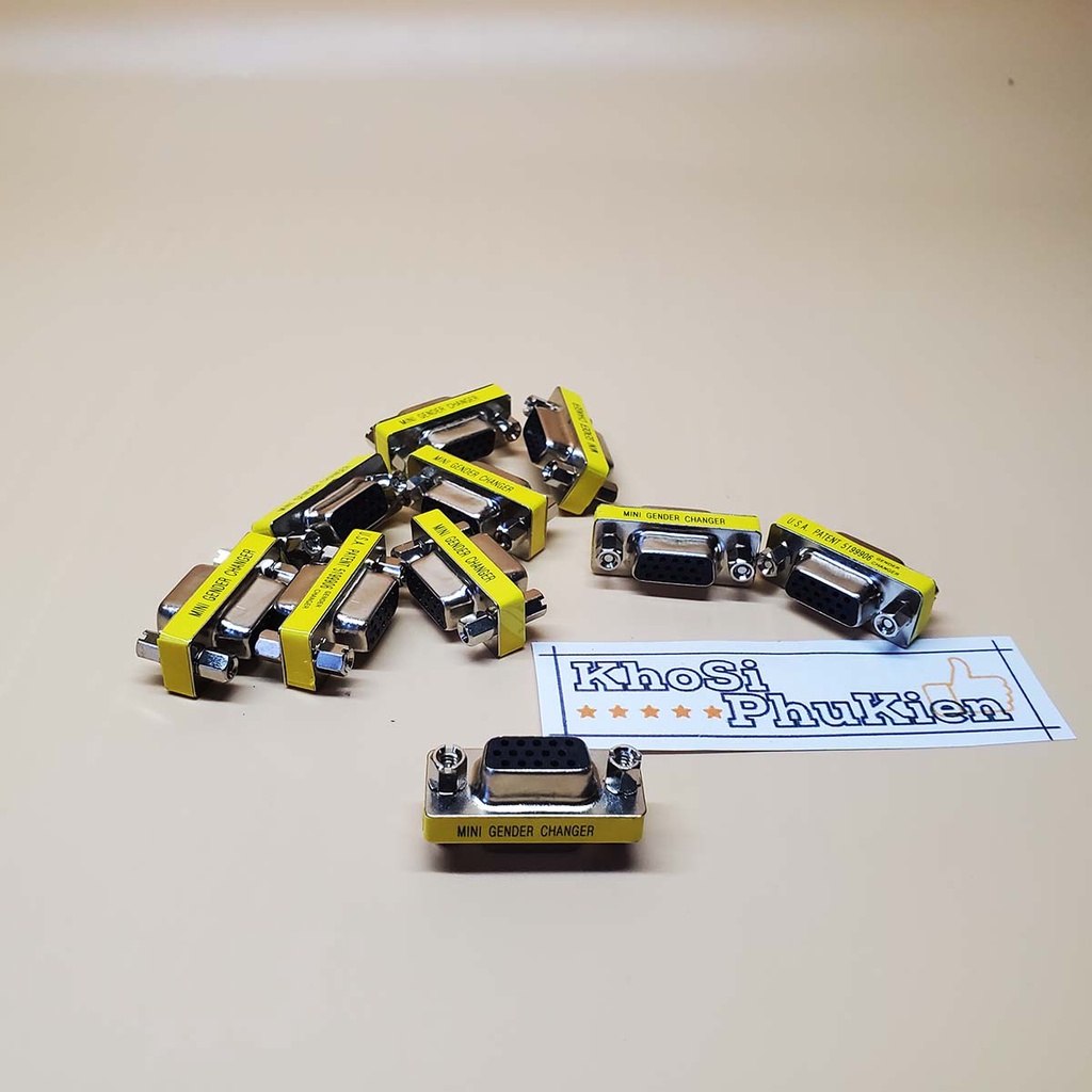 Đầu nối vga-vga, nối dài dây vga 2 đầu âm - Female to Female - Hàng chất lượng