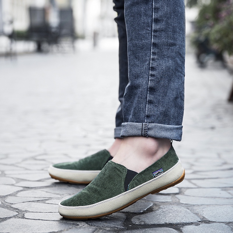 Slip pada Giày Lười canvas Thời Trang Cho Nam