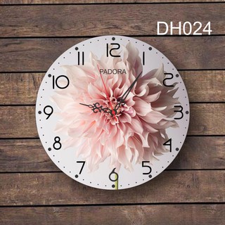 Đồng hồ treo tường kim trôi padora hoa dh024