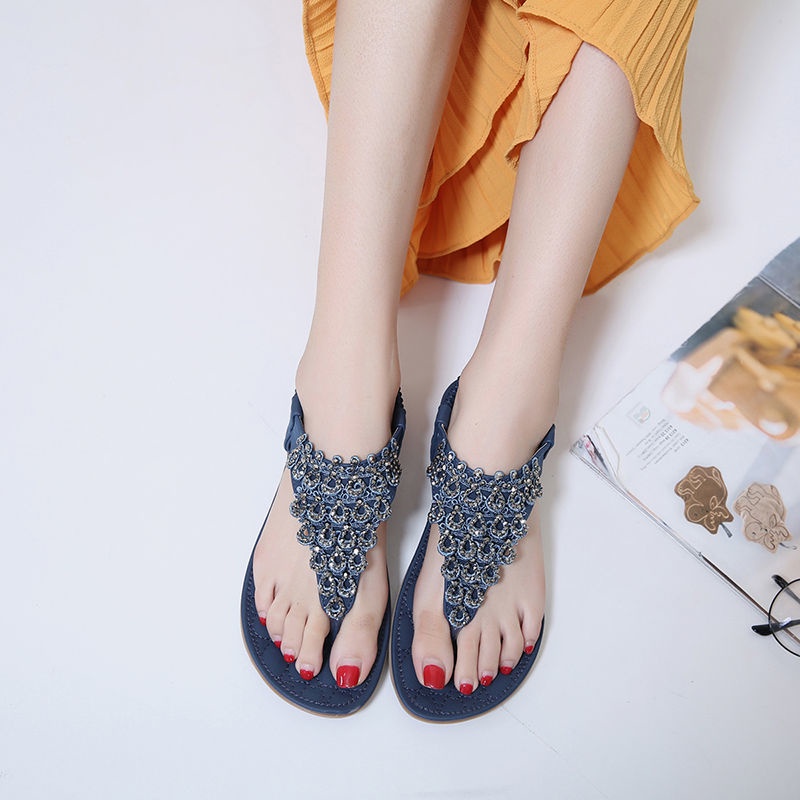 Giày Sandal Đế Bệt Thời Trang Hàn Quốc Dành Cho Nữ