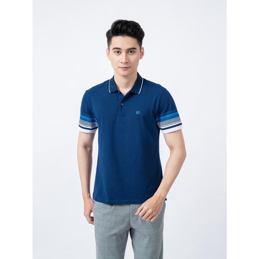 (New 2021) Áo polo nam Insidemen do Aristino sản xuất màu tím than tag 395k IPS012S1