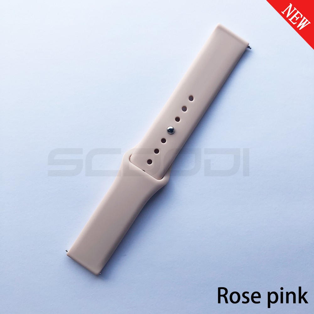 22mm Dây đeo silicon màu trơn thời trang chất lượng cao thay thế cho Huami Amazfit Pace